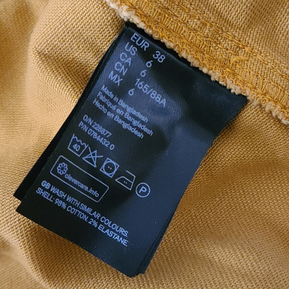 H&M Yellow Button Down Mini Dress - Picture 5 of 7